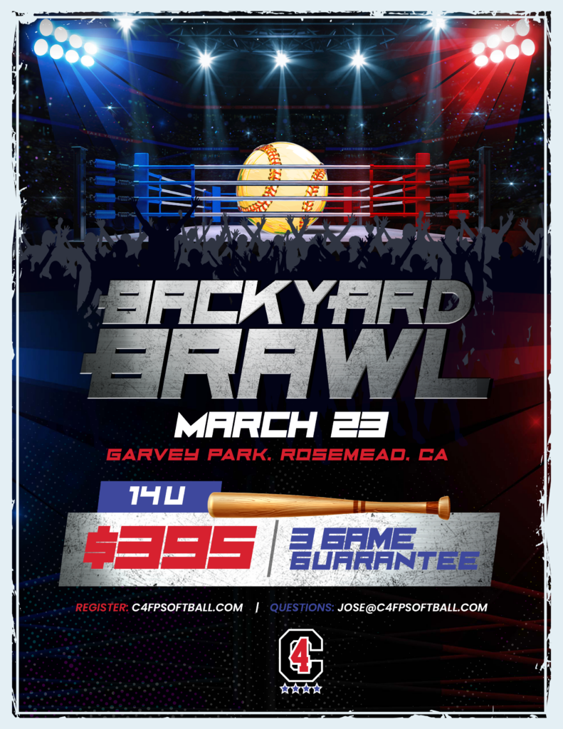 2024 Backyard Brawl, Rosemead, CA March 23 C4 Fastpitch Softball